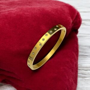 stainless steel gold plated bracelet for women