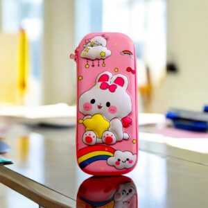 Fevyn 3D Rabbit Pencil Case | Pencil Pouch for Kids Girls and Boys