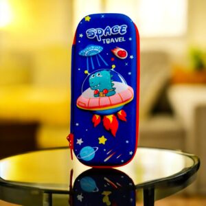Fevyn 3D Pencil Case Dino Galaxy | Pencil Pouch for Kids Boys and Girls